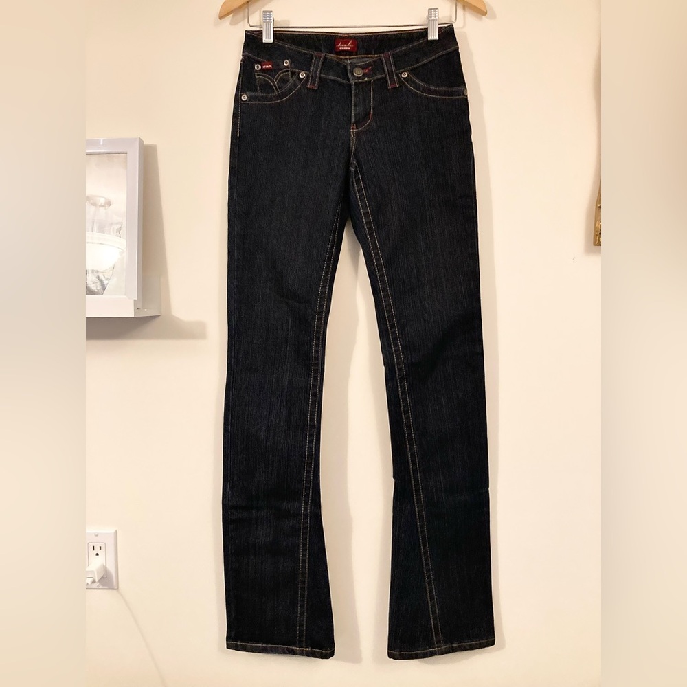 Vintage Dish Jeans Dark Blue Denim Pants Women’s Jeans Size W27 L34